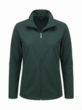 Chamarra Softshell Verde con Capucha y Corte Estilizado para Mujer