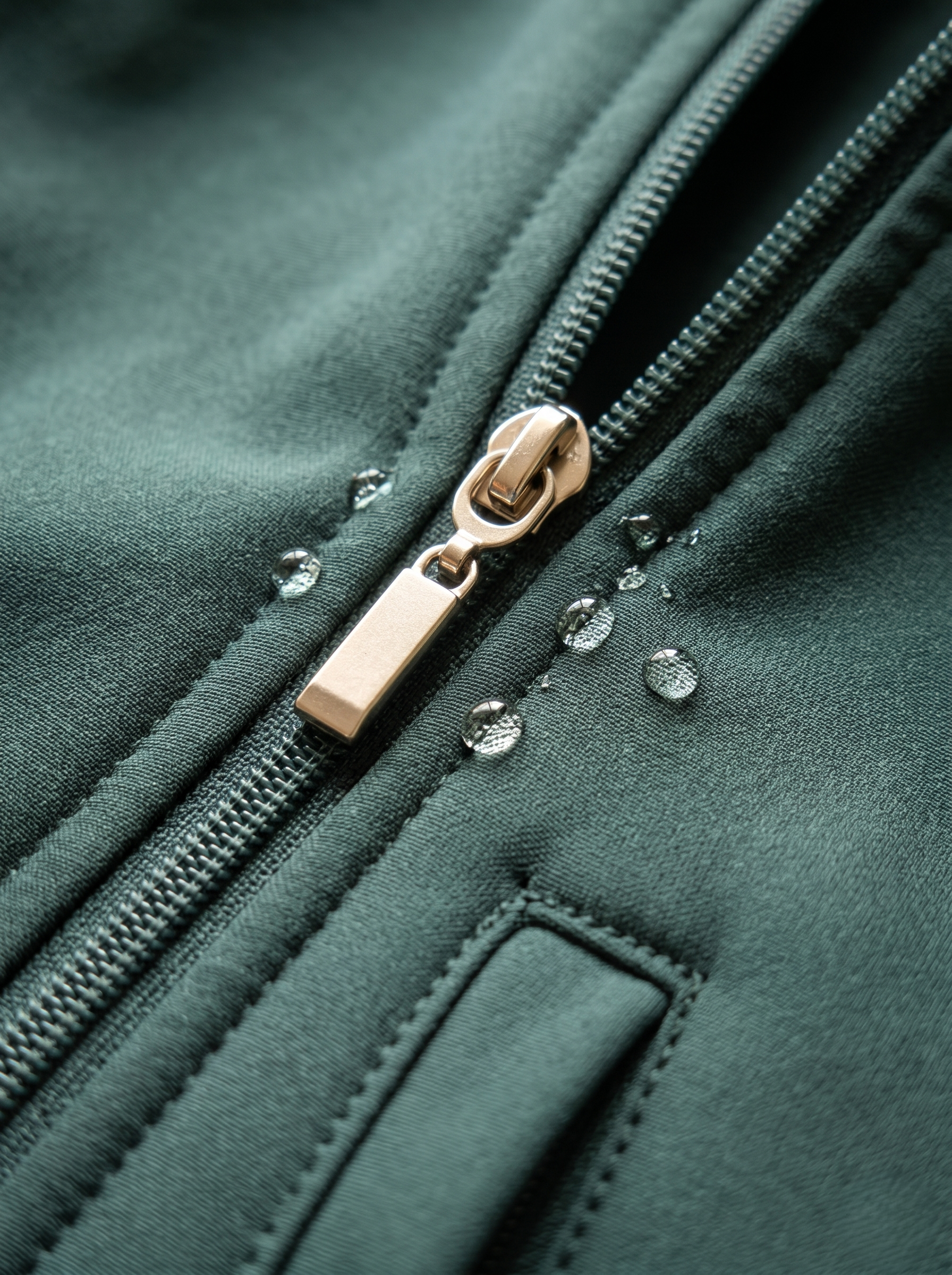 Chamarra Softshell Verde con Capucha y Corte Estilizado para Mujer