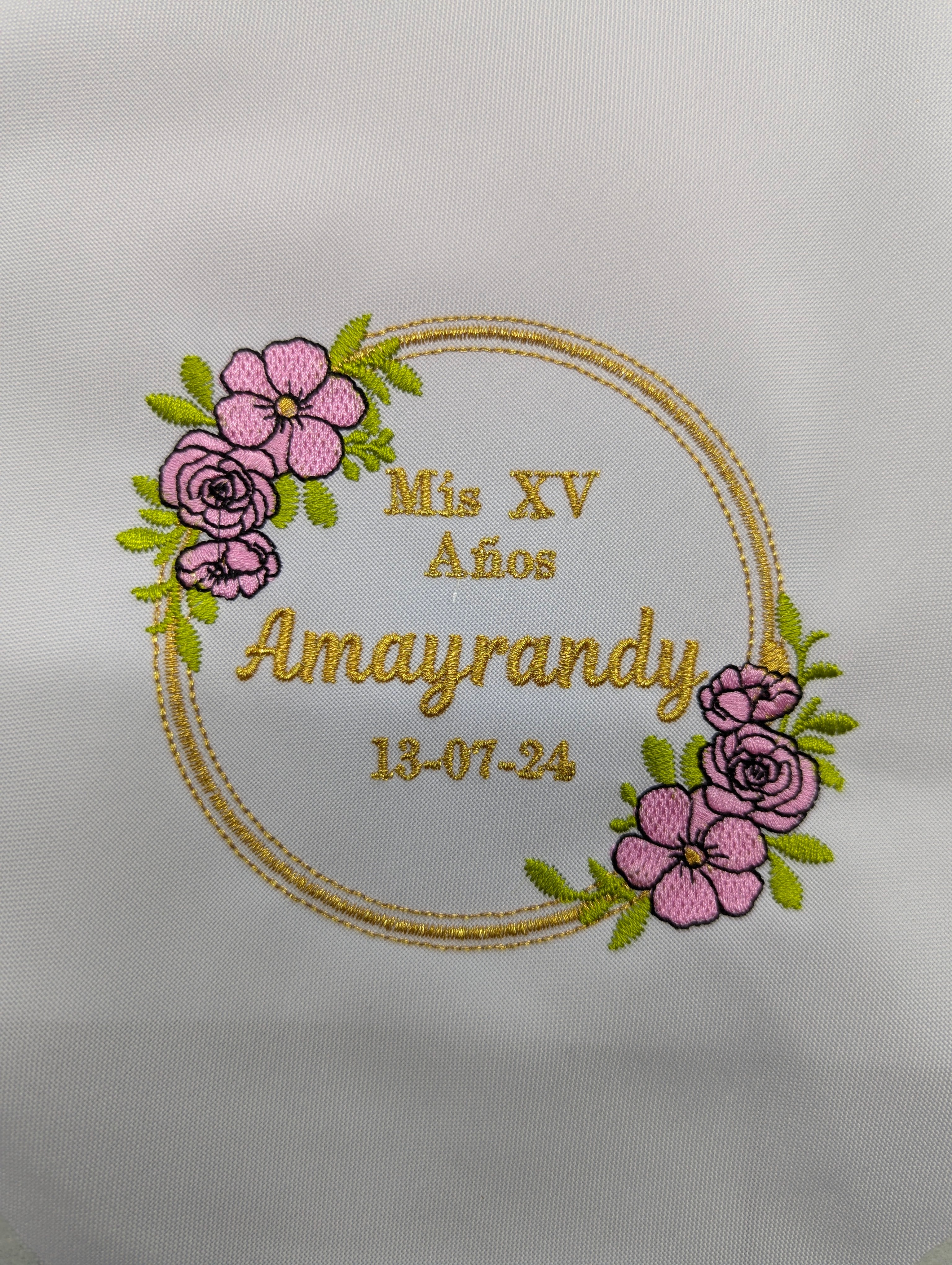 12 Servilletas Bordadas Para XV Años