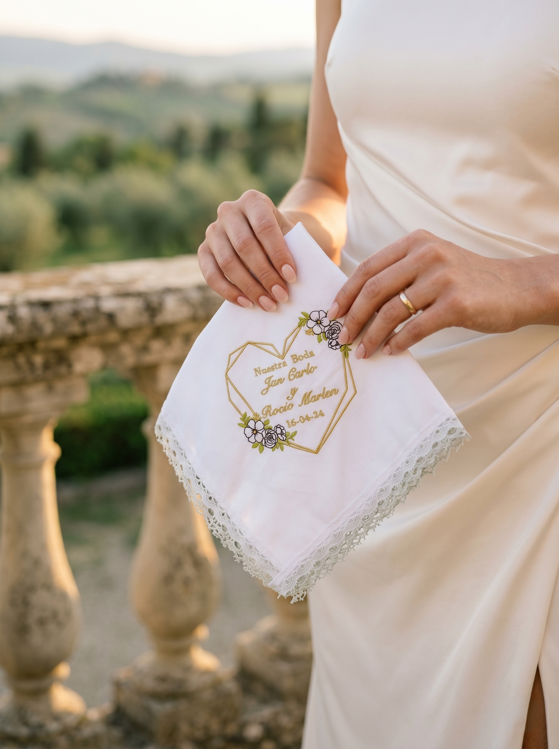 12 Servilletas Bordadas Para Boda