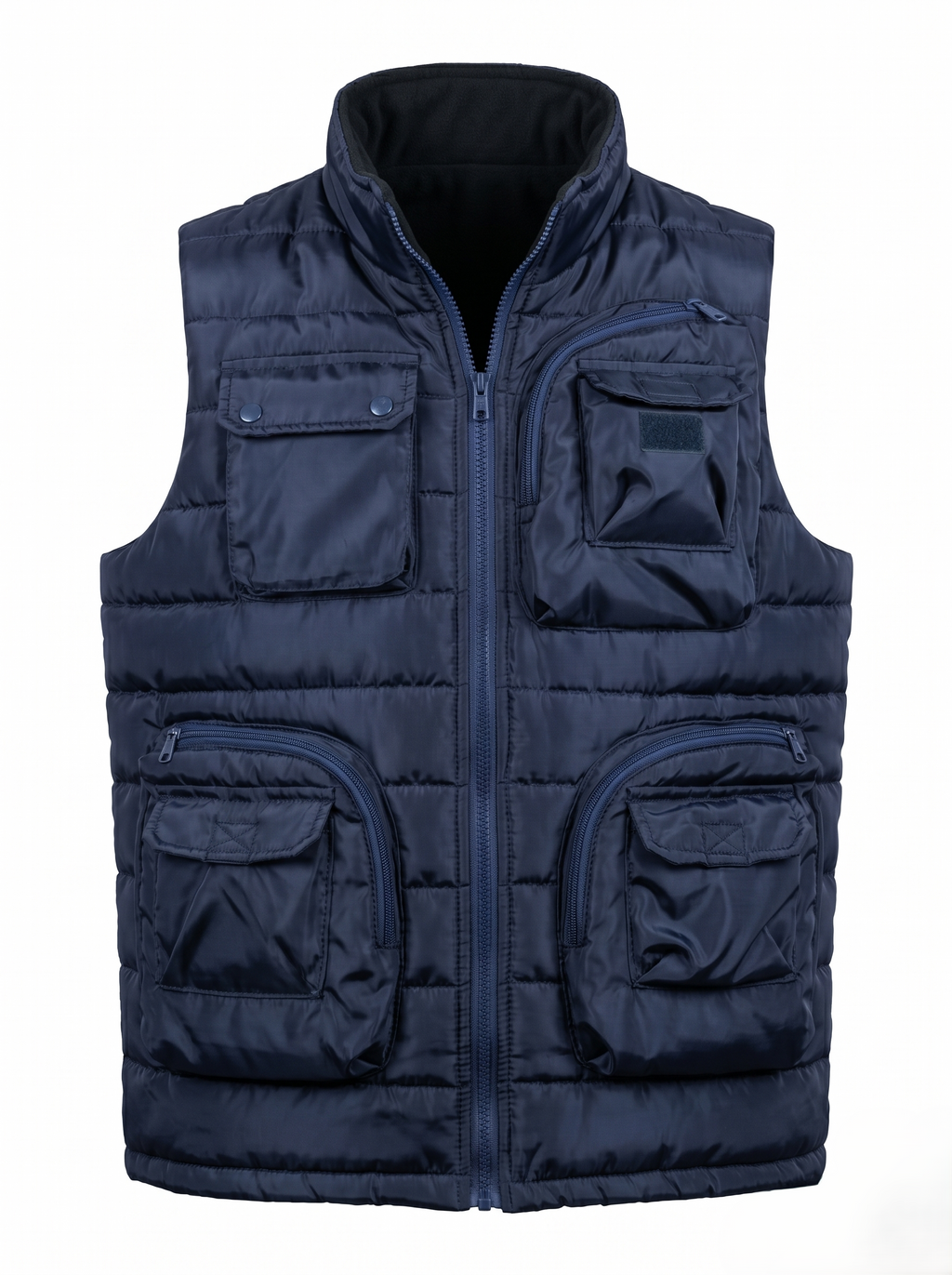 Chaleco Acolchado Multibolsillos Casual Para Hombre