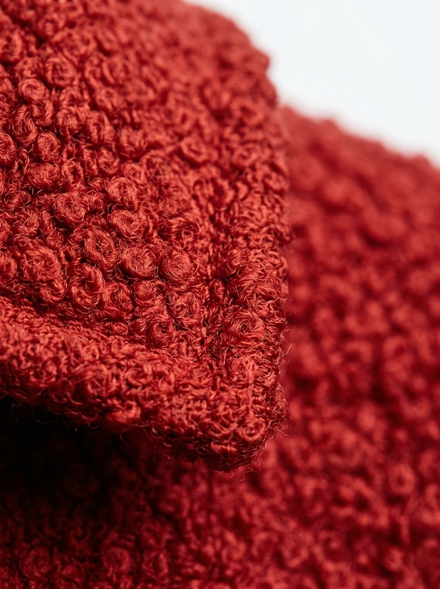 Gabardina De Textura Con Botones En Contraste Color Rojo
