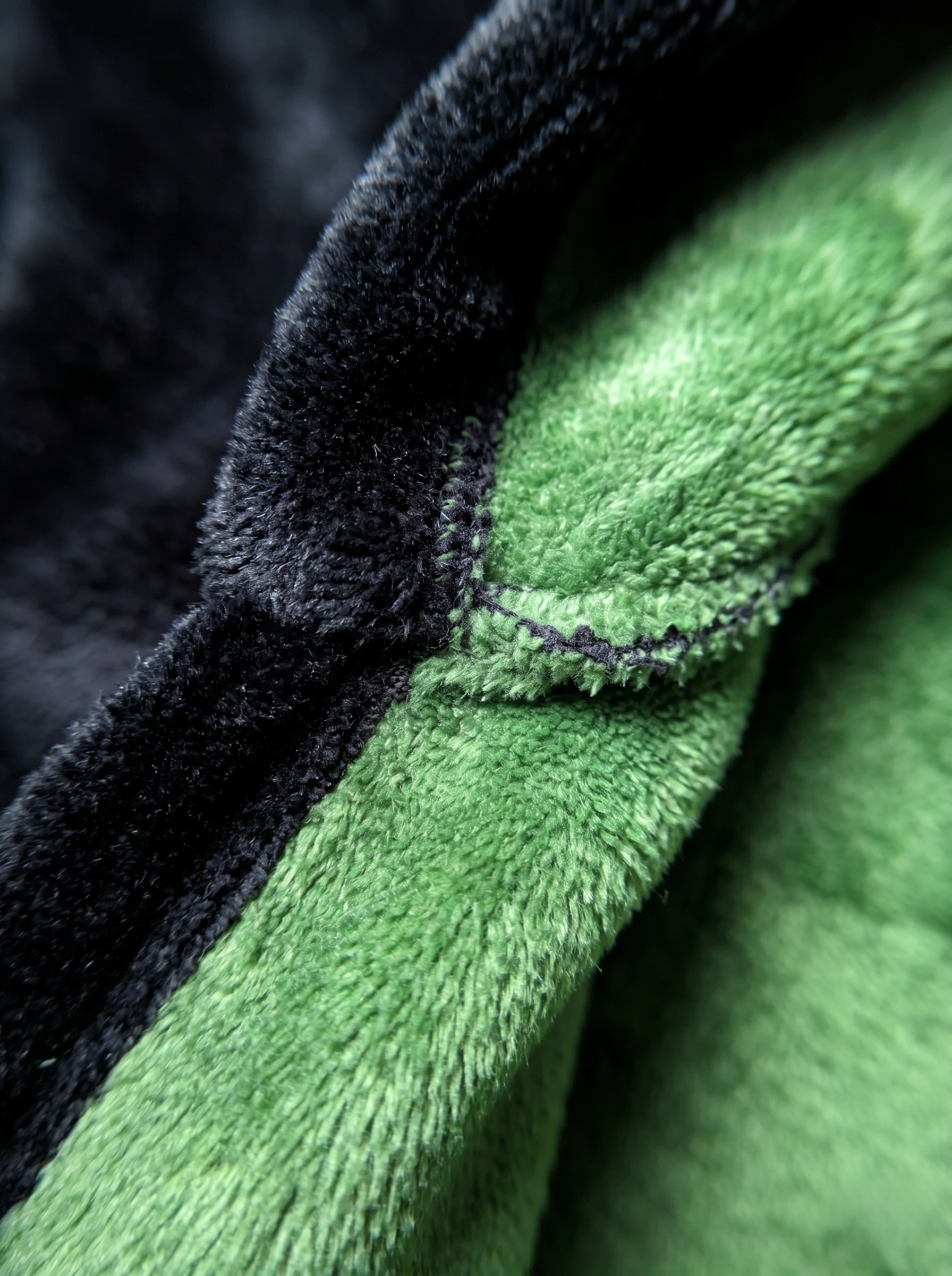 Sudadera Cobija Oversized Premium con Forro de Borreguillo Color Negro