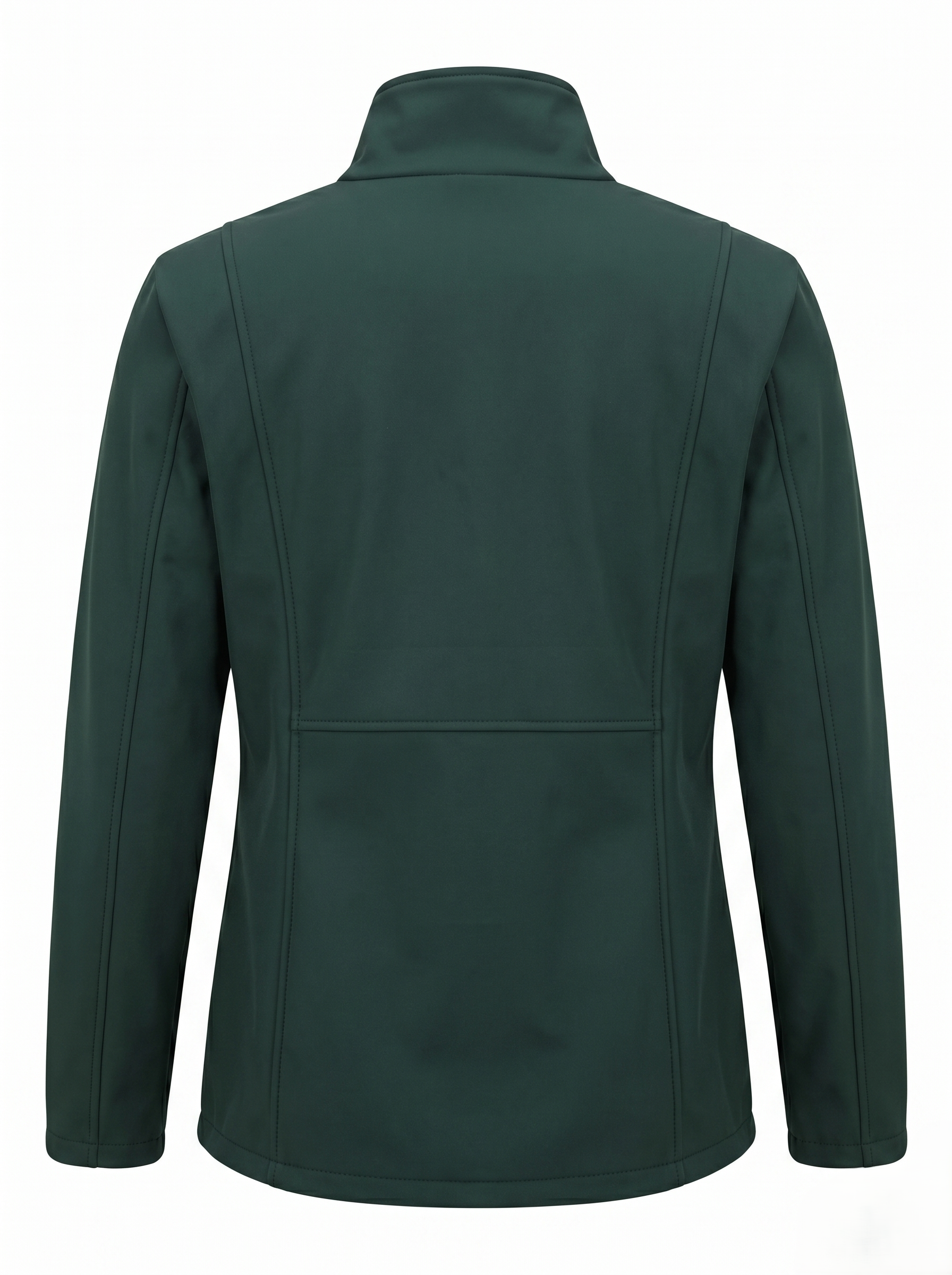 Chamarra Softshell Verde con Capucha y Corte Estilizado para Mujer