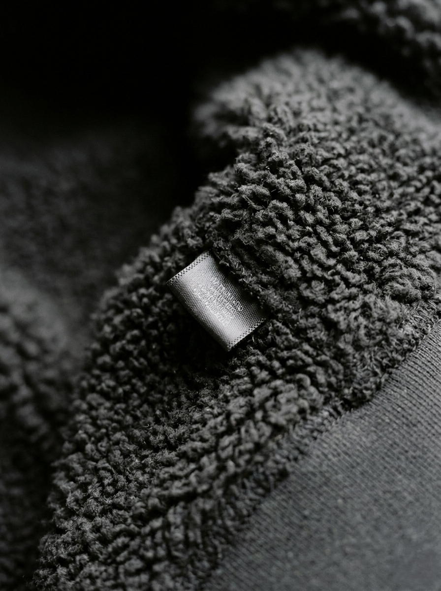 Chamarra Polar Ligera Para Hombre Con Gorro Negro Casual