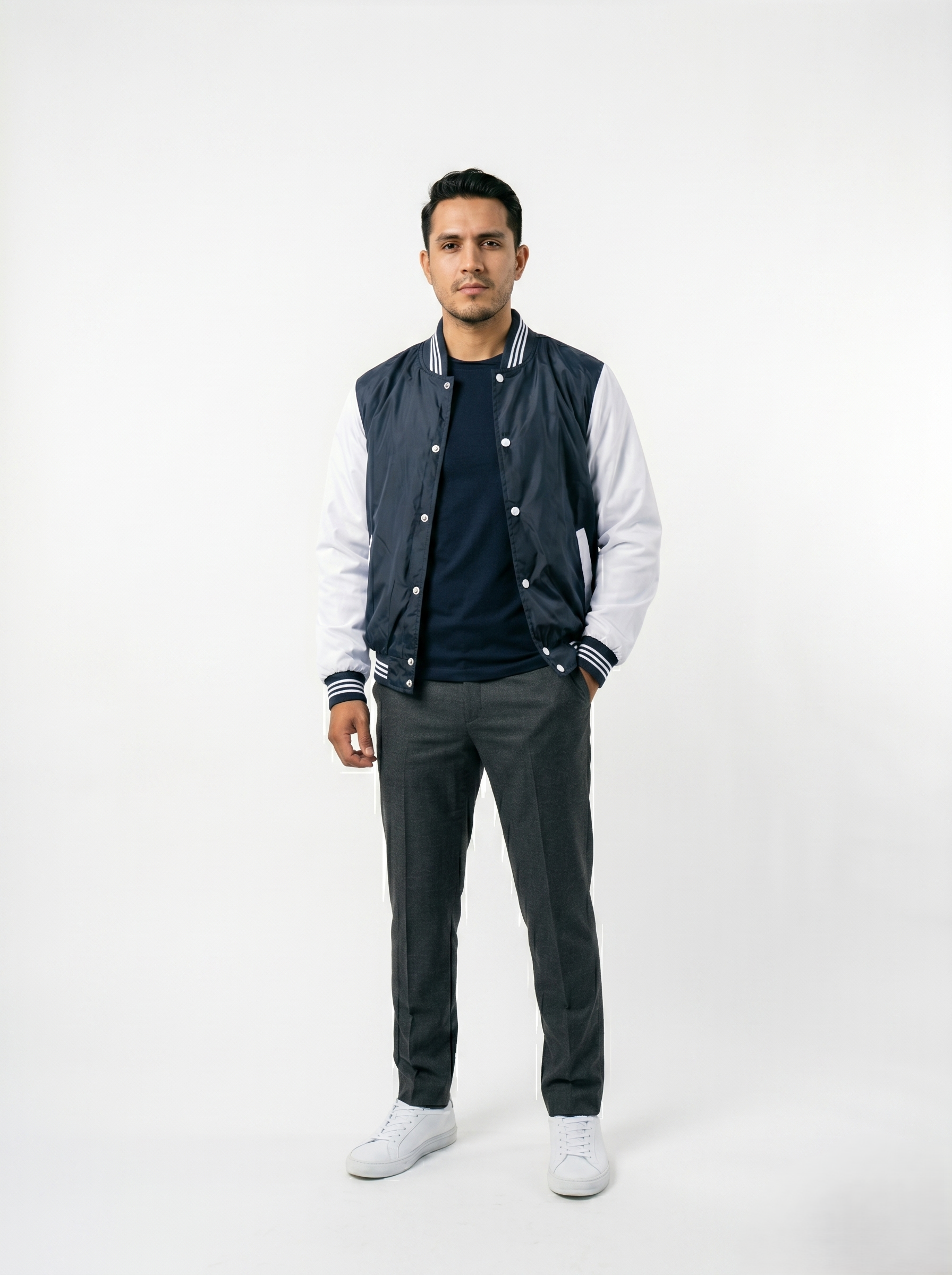 Chamarra Beisbolera Varsity Para Hombre