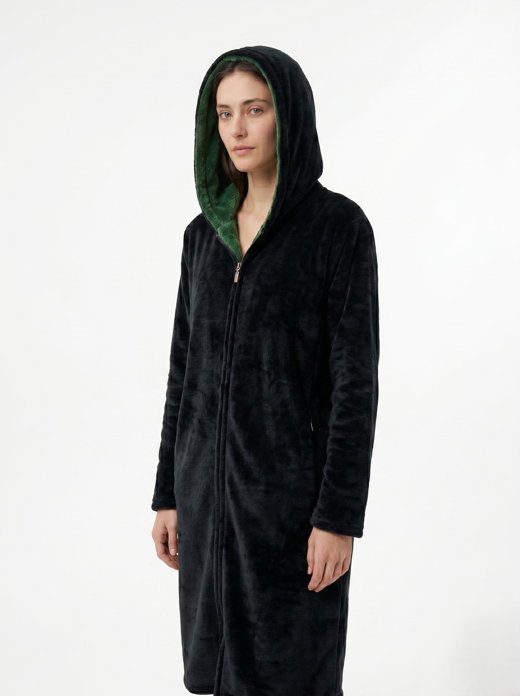 Sudadera Cobija Oversized Premium con Forro de Borreguillo Color Negro
