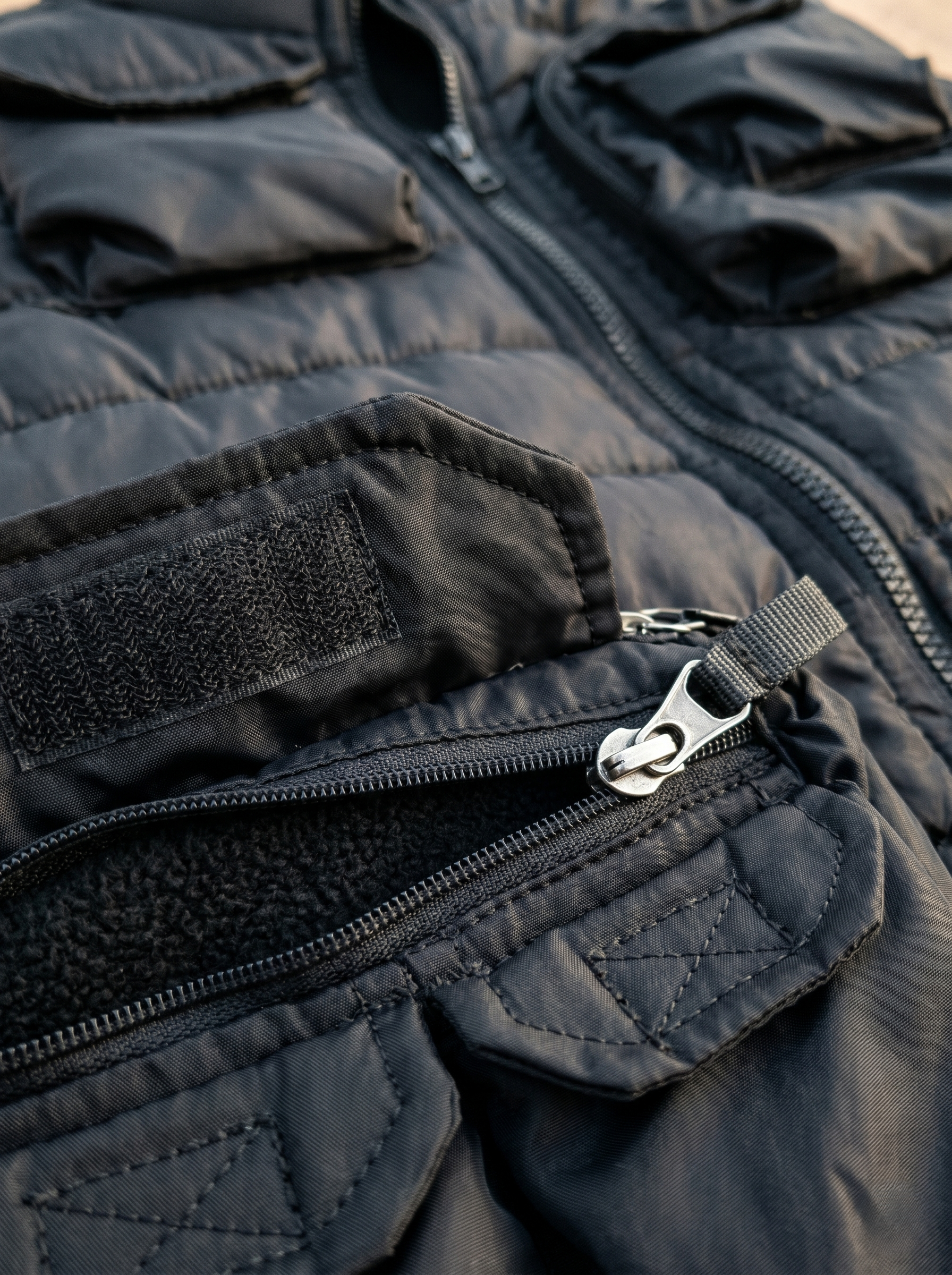 Chaleco Acolchado Multibolsillos Casual Para Hombre