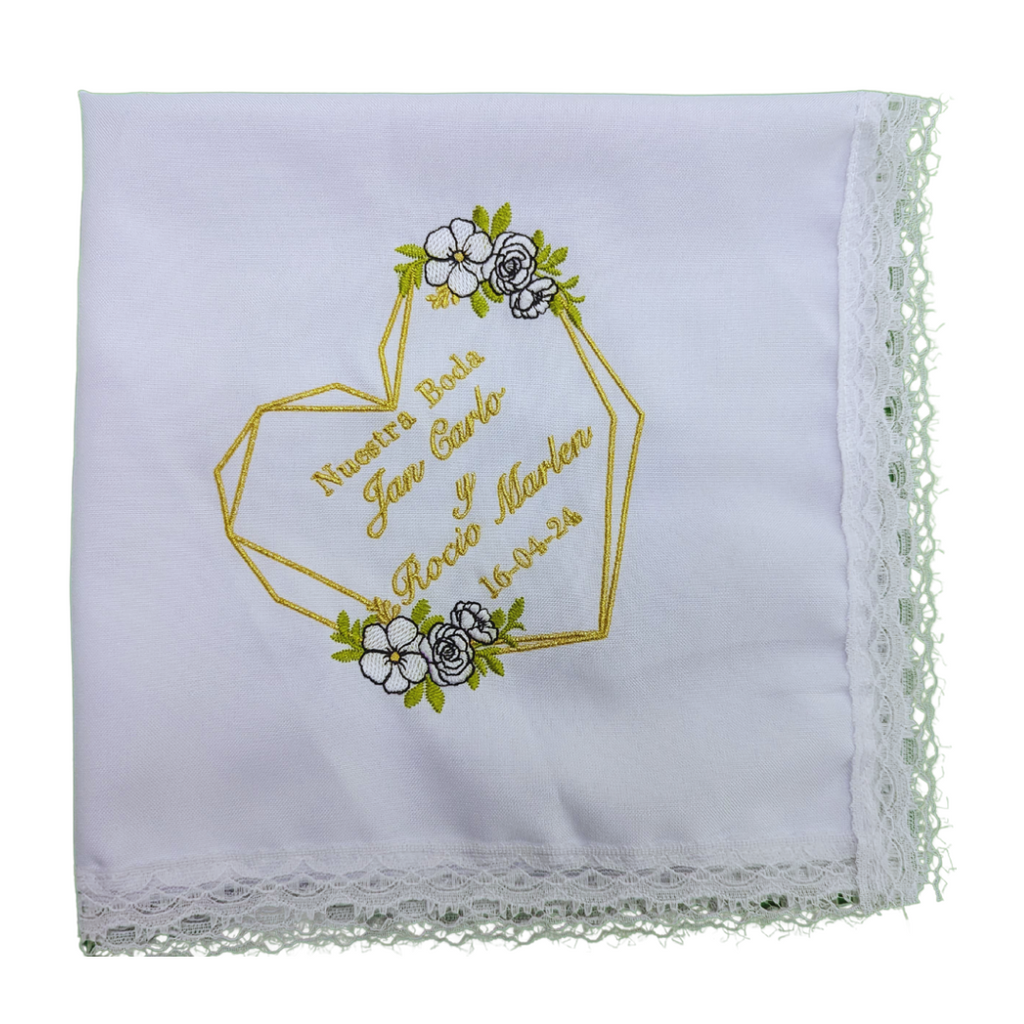 12 Servilletas Bordadas Para Boda