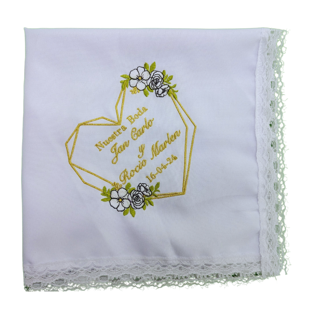 12 Servilletas Bordadas Para Boda